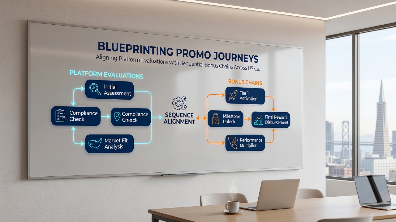 Flowchart showing evaluation steps for linking casino bonuses to sportsbook chains in US markets