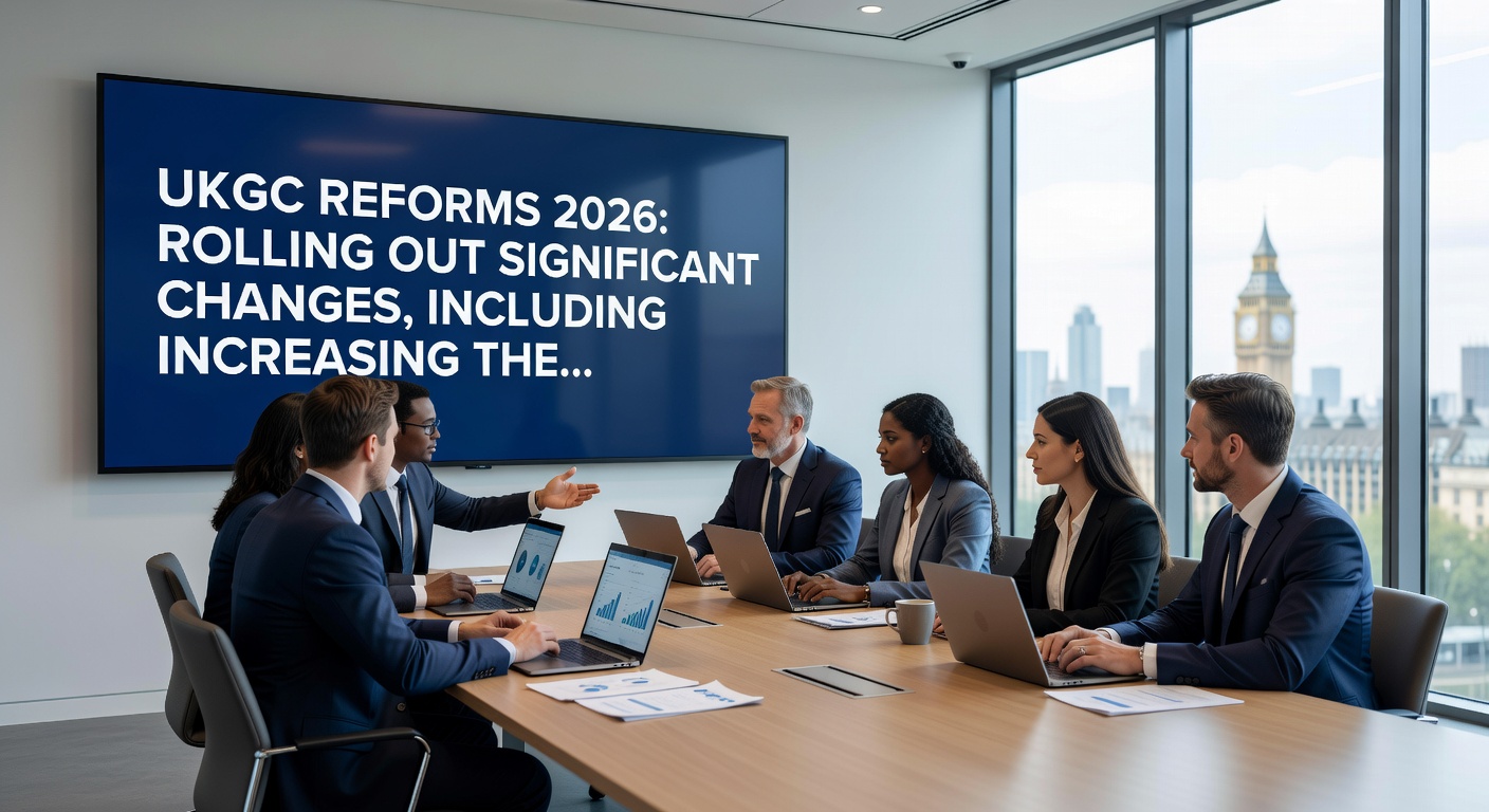 Graph charts showing rising tax lines and dropping stake bars for UK online gambling, with icons of shields for player protection