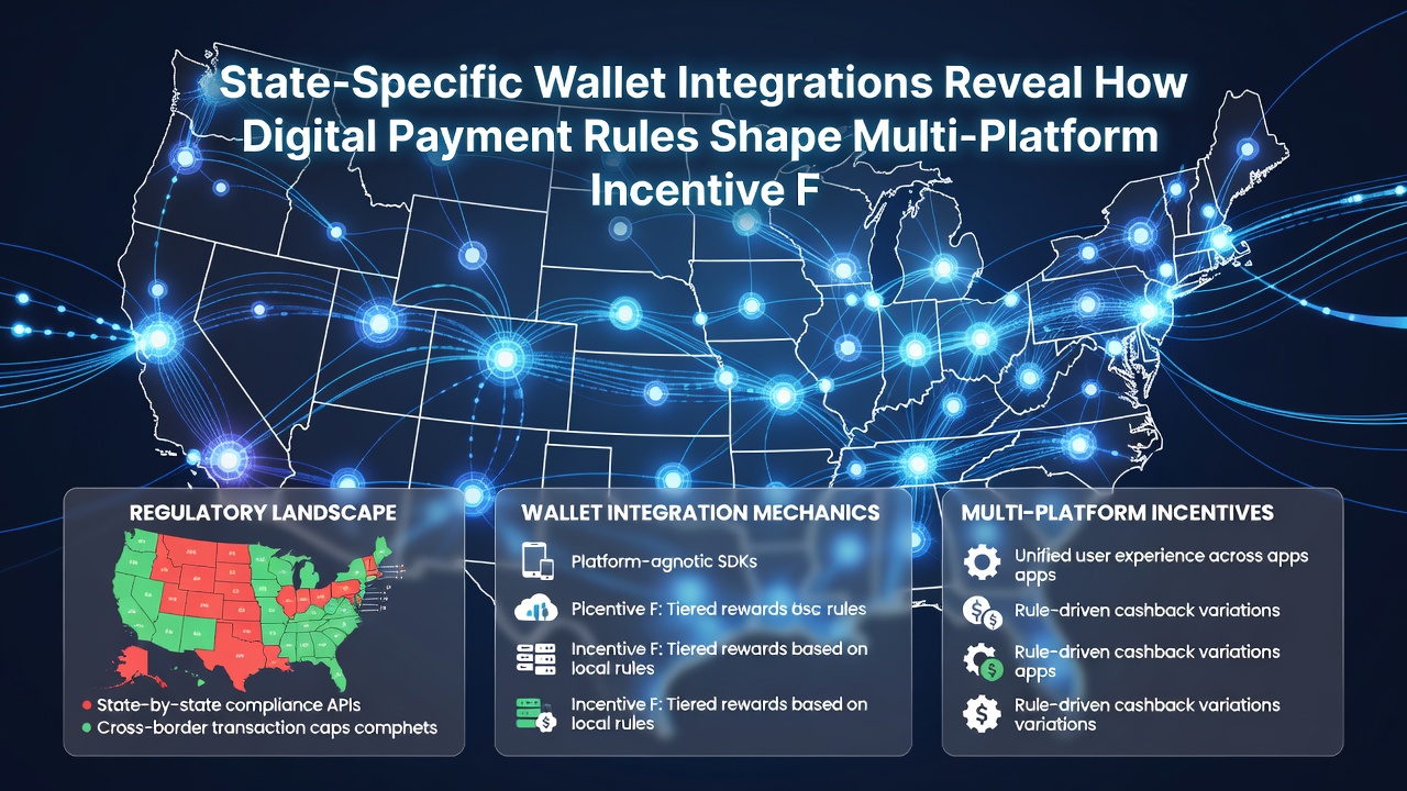 Multi-platform incentive flow diagram illustrating wallet integration pathways between states
