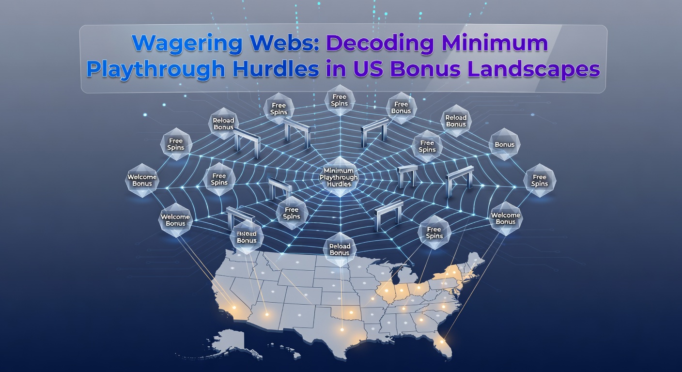 Visual web of interconnected wagering requirements illustrating bonus playthrough challenges in US online gambling